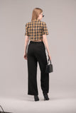 Plaid Baddie Crop Blazer