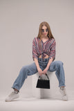 Sunset Stripe Knot Top