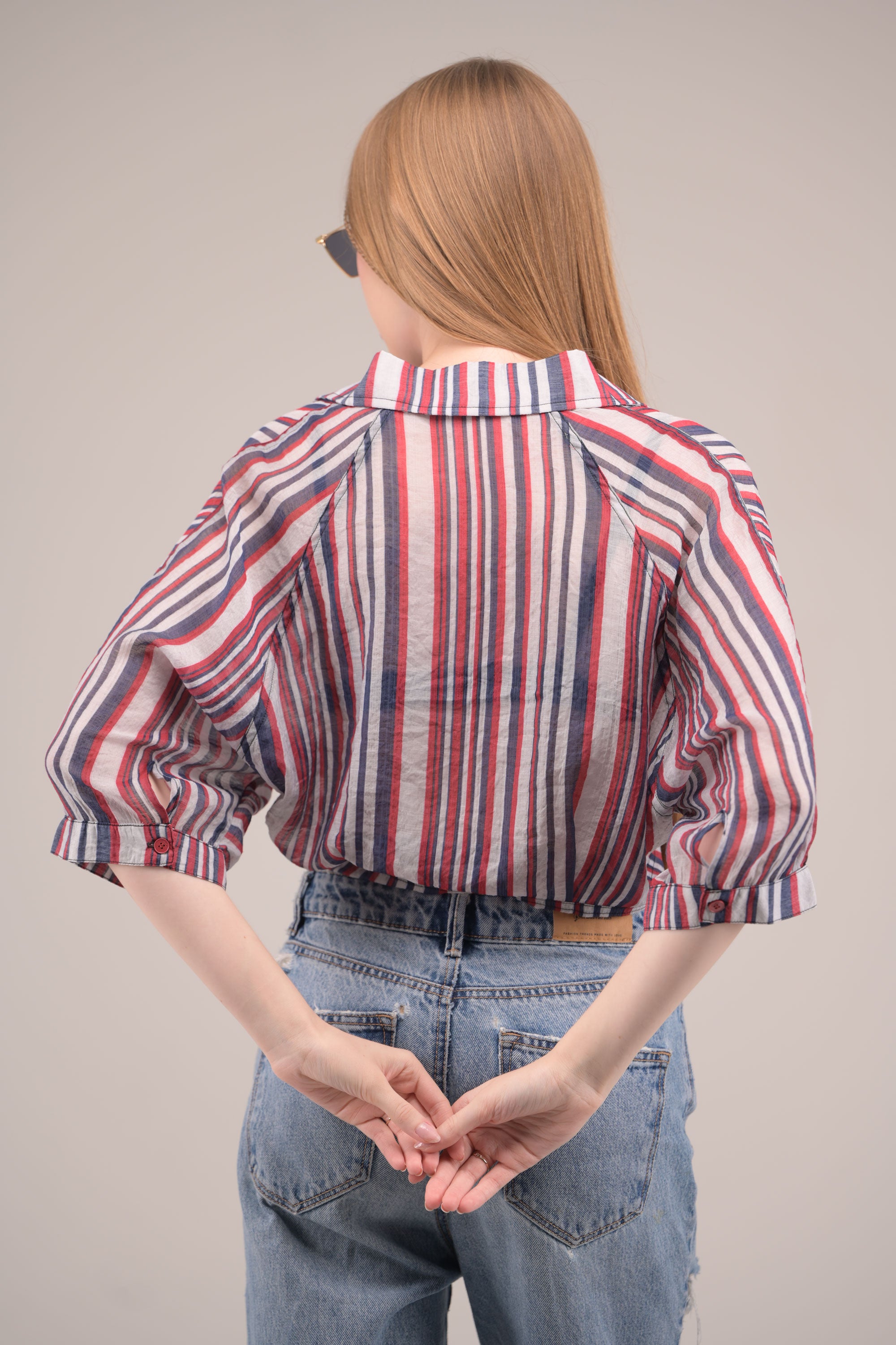 Sunset Stripe Knot Top