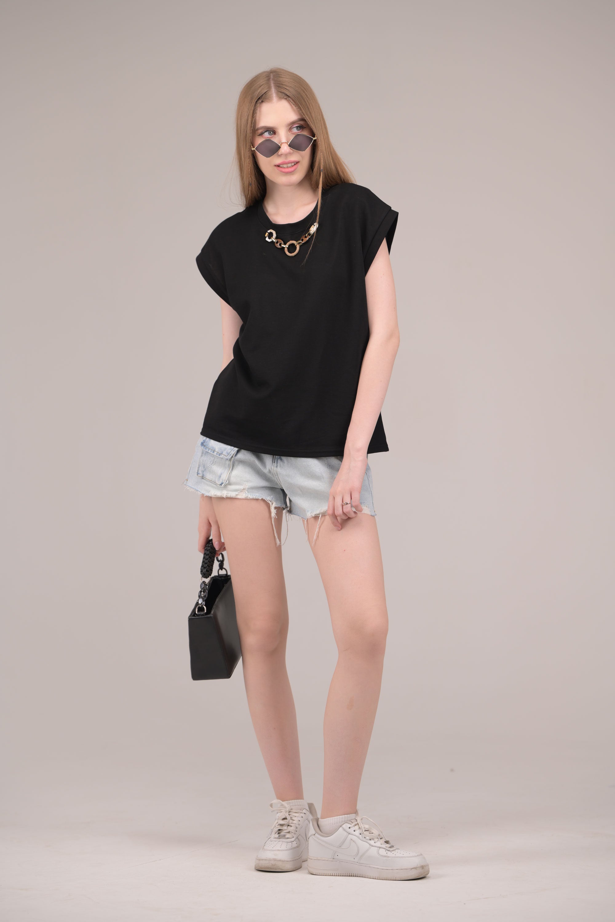 Clashcore Denim Shorts