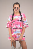 Bubblegum Chaos Oversize Tee
