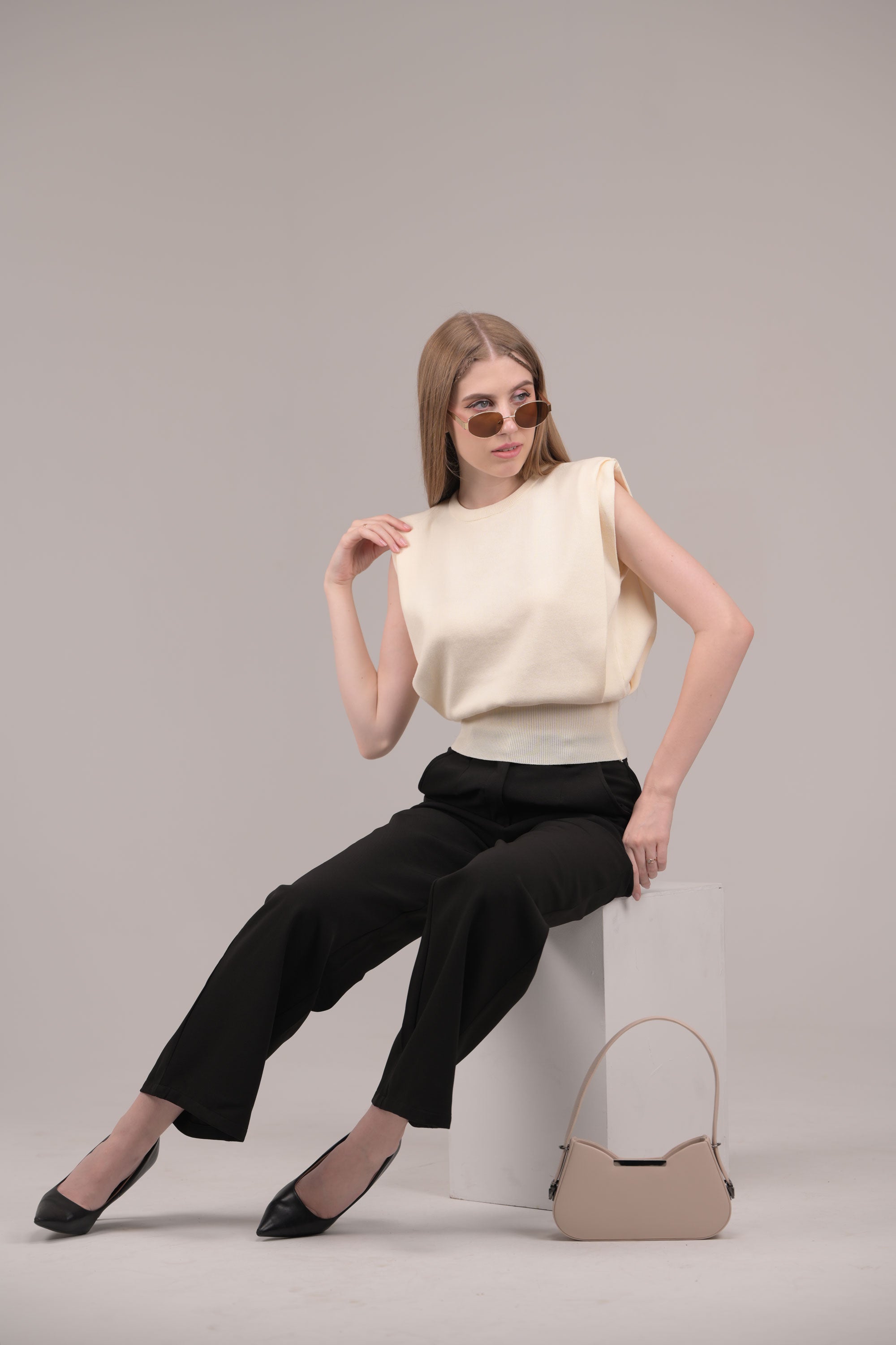 Latte Luxe Crew Neck Top