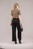 Plaid Baddie Crop Blazer